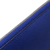 エルメス HERMES アザップロングシルクイン □O刻 ブルーエレクトリック エプソン ユニセックス 長財布