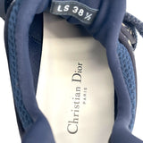 クリスチャン・ディオール Christian Dior D-wander オブリーク柄ローカットスニーカー ネイビー スエード/ファブリック レディース スニーカー