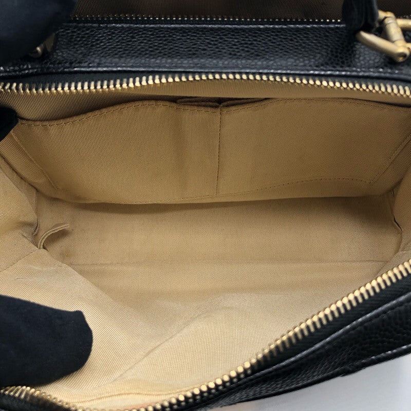 シャネル CHANEL マトラッセ　2WAY　チェーンショルダー ブラック×GD金具 キャビア レディース ショルダーバッグ