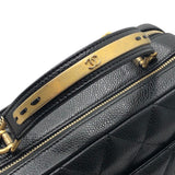 シャネル CHANEL マトラッセ　2WAY　チェーンショルダー ブラック×GD金具 キャビア レディース ショルダーバッグ