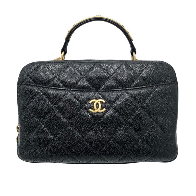 シャネル CHANEL マトラッセ　2WAY　チェーンショルダー ブラック×GD金具 キャビア レディース ショルダーバッグ