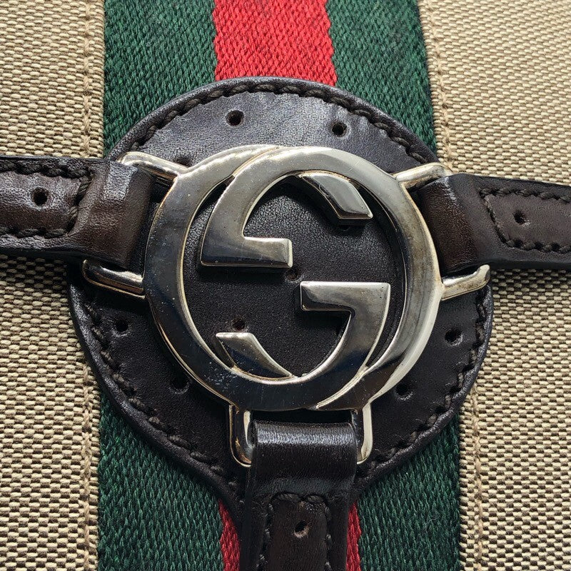 グッチ GUCCI シェリーライン パンチングトート 114882 キャンバス・レザー レディース ハンドバッグ