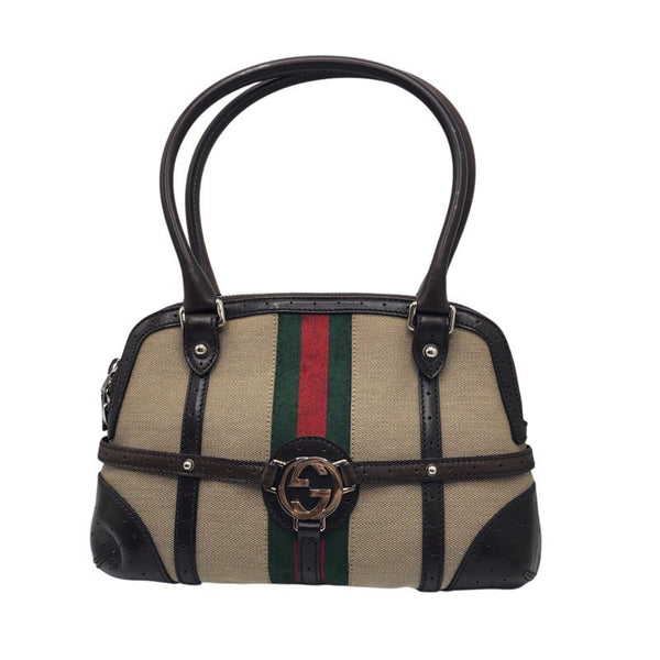 グッチ GUCCI シェリーライン パンチングトート 114882 キャンバス・レザー レディース ハンドバッグ