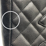 シャネル CHANEL PTSチェーントート A50994 ブラック×SV金具 キャビアスキン レディース トートバッグ