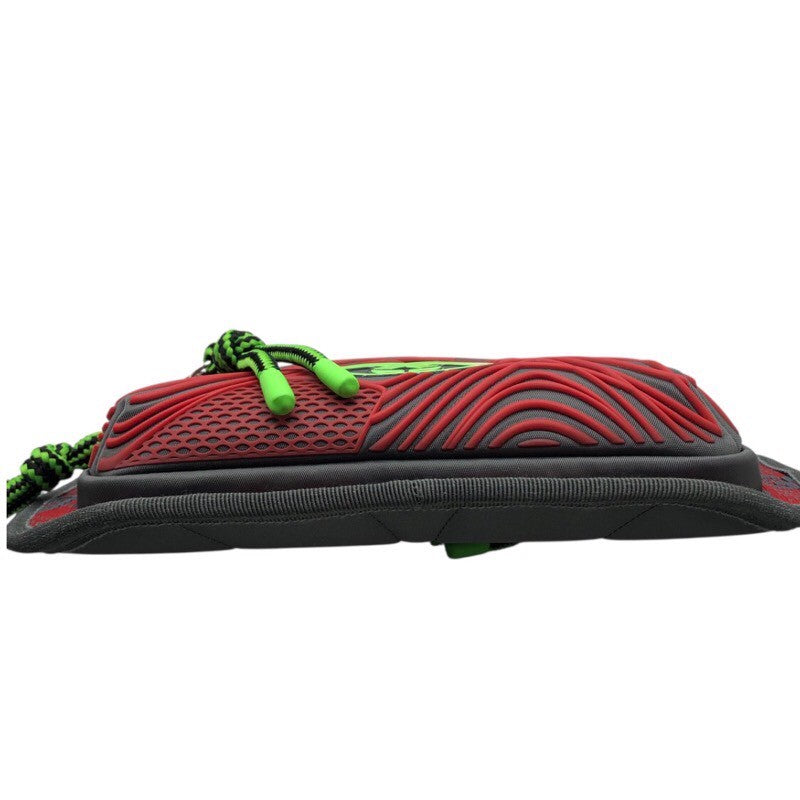 グッチ GUCCI GGナイロンベルトバッグ 752102 グレー/レッド ラバー/ナイロン/キャンバス メンズ ウエストバッグ