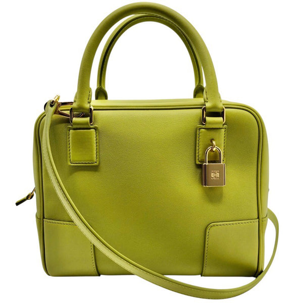 ロエベ LOEWE アマソナ19 A039N10X03 ライム×GD金具 レザー レディース ショルダーバッグ