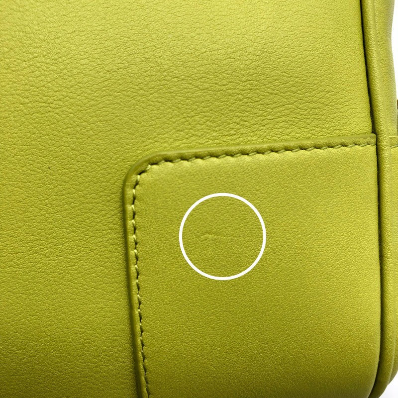 ロエベ　バッグ　アマソナ☆ ロエベ LOEWE アマソナ19 A039N10X03 ライム×GD金具 レザー