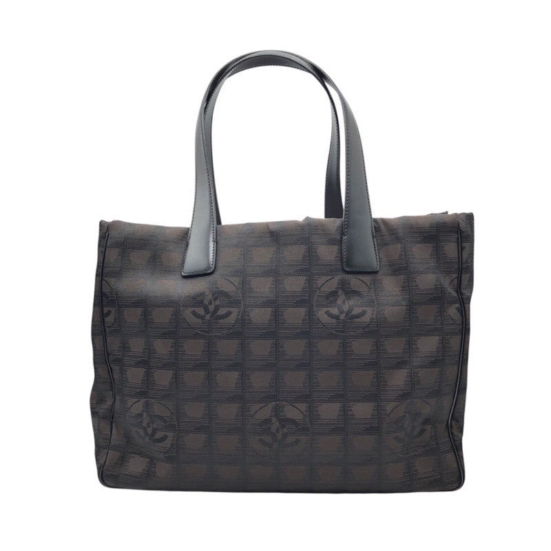 シャネル CHANEL ニュートラベルライントートMM A15991 ナイロンジャガード レディース トートバッグ
