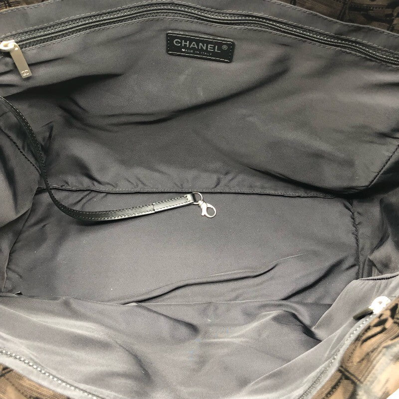 シャネル CHANEL ニュートラベルライントートMM A15991 ナイロンジャガード レディース トートバッグ