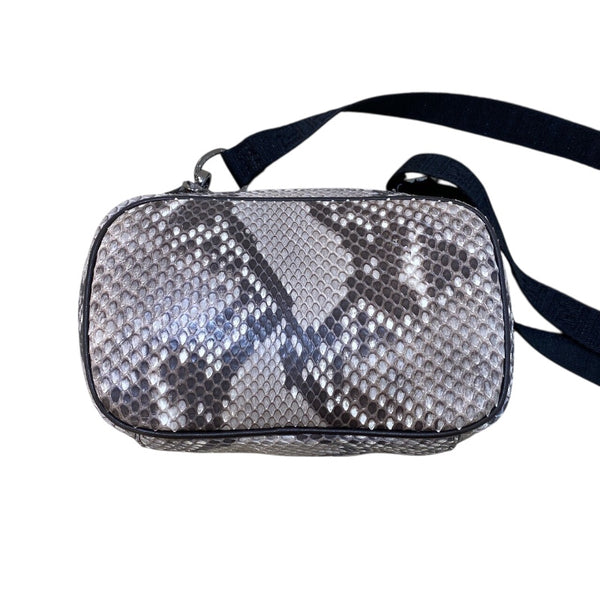 フェンディ FENDI ミニショルダーバッグ 7AS122－AA3S ベージュ　シルバー金具 パイソン ユニセックス ショルダーバッグ