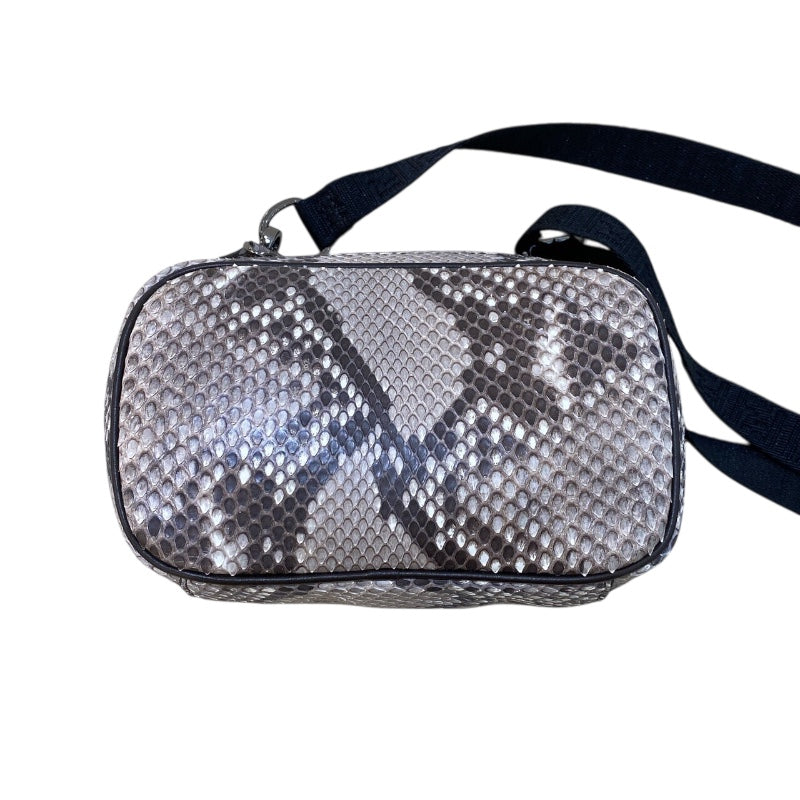 フェンディ FENDI ミニショルダーバッグ 7AS122－AA3S ベージュ　シルバー金具 パイソン ユニセックス ショルダーバッグ