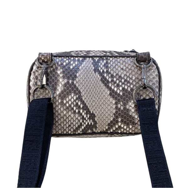 フェンディ FENDI ミニショルダーバッグ 7AS122－AA3S ベージュ　シルバー金具 パイソン ユニセックス ショルダーバッグ
