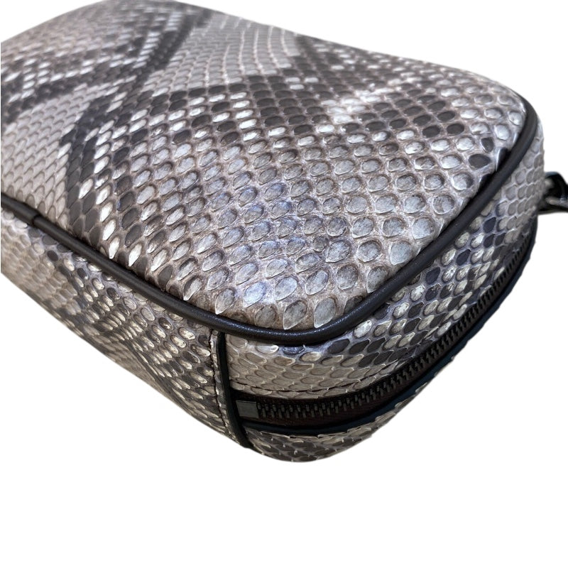 フェンディ FENDI ミニショルダーバッグ 7AS122－AA3S ベージュ　シルバー金具 パイソン ユニセックス ショルダーバッグ