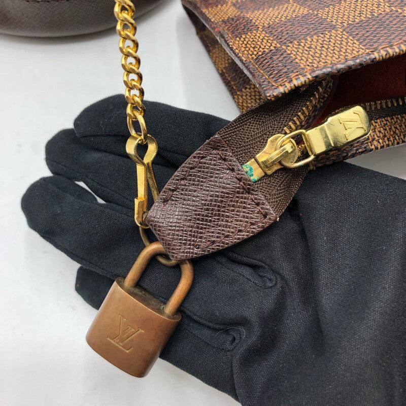 ルイ・ヴィトン LOUIS VUITTON マレ N42240 ブラウン/ゴールド金具 ダミエ レディース トートバッグ