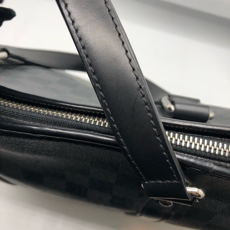 ルイ・ヴィトン LOUIS VUITTON タダオ N51192 グラファイト×SV金具 ダミエ・グラフィット キャンバス×レザー メンズ トートバッグ
