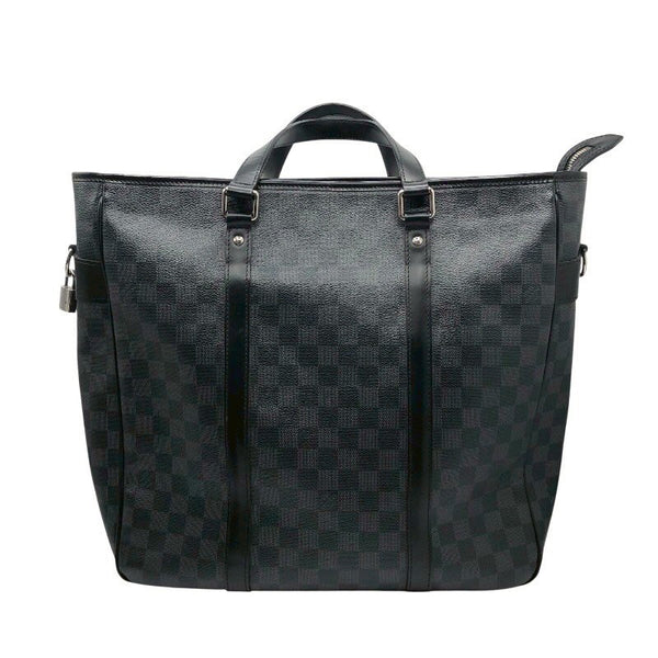 ルイ・ヴィトン LOUIS VUITTON タダオ N51192 グラファイト×SV金具 ダミエ・グラフィット キャンバス×レザー メンズ トートバッグ
