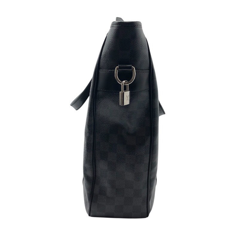 ルイ・ヴィトン LOUIS VUITTON タダオ N51192 グラファイト×SV金具 ダミエ・グラフィット キャンバス×レザー メンズ トートバッグ