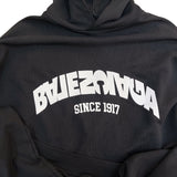 バレンシアガ BALENCIAGA ロゴ刺繡スウェットパーカー　2023年 761458 ブラック コットン メンズ パーカー