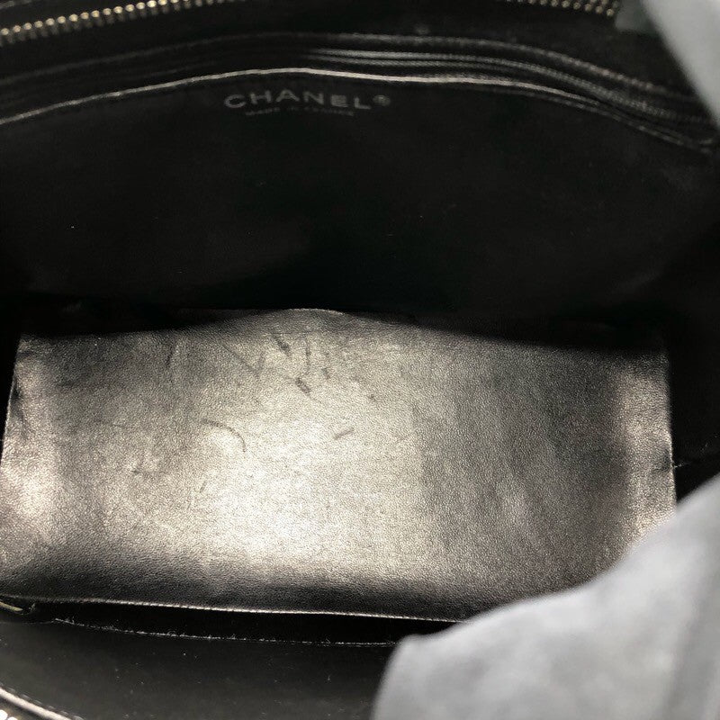 シャネル CHANEL 復刻トート A01804 ブラック ×SV金具 牛革 キャビアスキン レディース トートバッグ