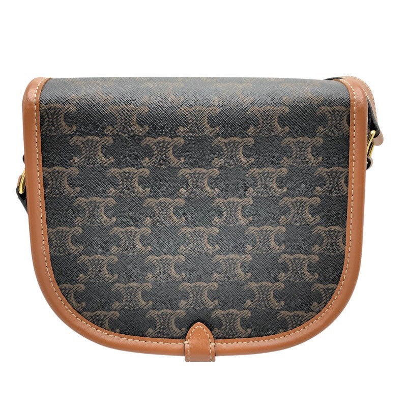 セリーヌ CELINE ミディアムフォルコバッグ 191502 タン トリオンフキャンバス・カーフスキン レディース ショルダーバッグ
