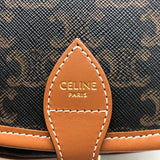 セリーヌ CELINE ミディアムフォルコバッグ 191502 タン トリオンフキャンバス・カーフスキン レディース ショルダーバッグ