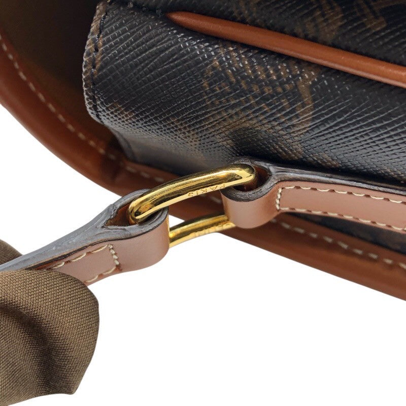 セリーヌ CELINE ミディアムフォルコバッグ 191502 タン トリオンフキャンバス・カーフスキン レディース ショルダーバッグ