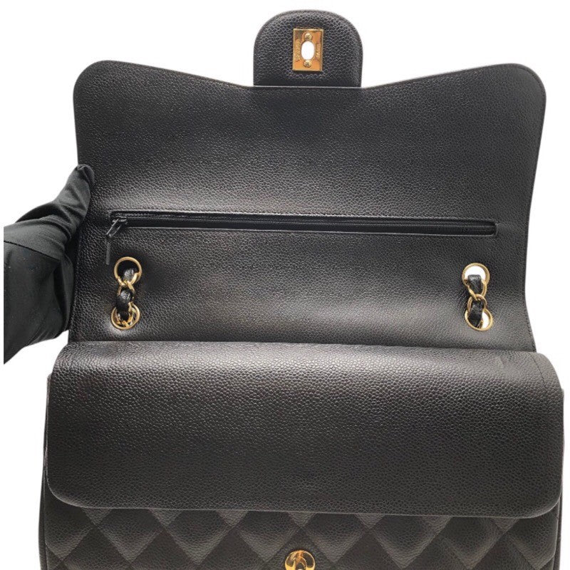 シャネル CHANEL マトラッセ30 A58600 ブラック/GD金具 キャビアスキン レディース ショルダーバッグ