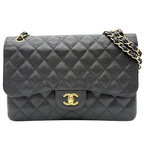 シャネル CHANEL マトラッセ30 A58600 ブラック ゴールド金具 キャビアスキン レディース ショルダーバッグ