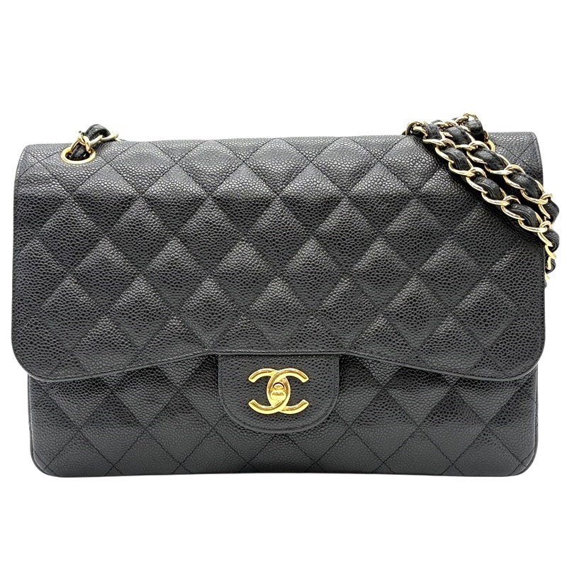 シャネル CHANEL マトラッセ30 A58600 ブラック ゴールド金具 キャビアスキン レディース ショルダーバッグ