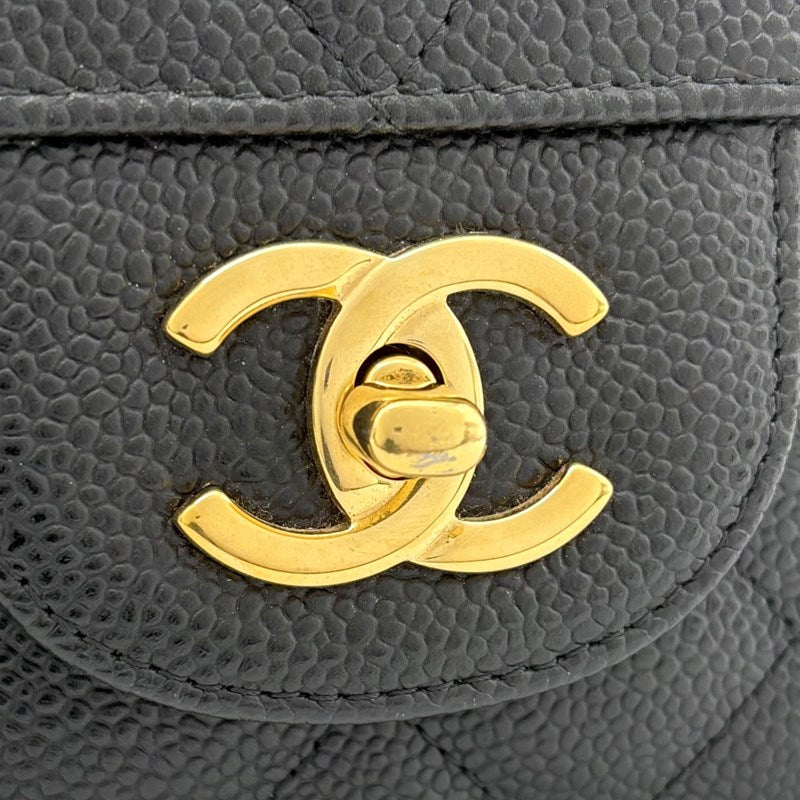 シャネル CHANEL マトラッセ30 A58600 ブラック ゴールド金具 キャビアスキン レディース ショルダーバッグ
