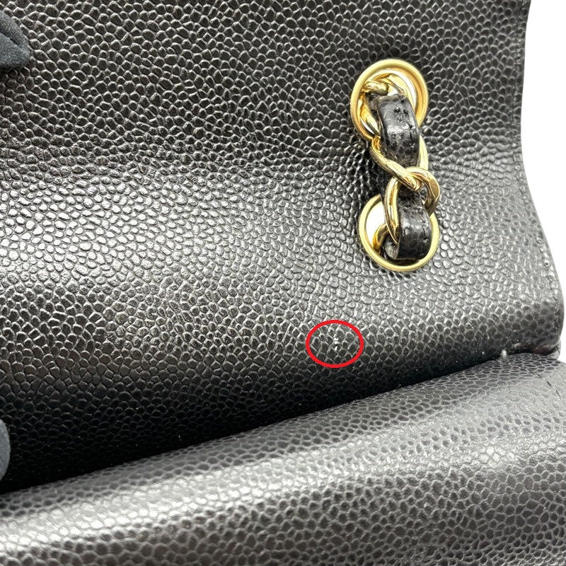 シャネル CHANEL マトラッセ30 A58600 ブラック ゴールド金具 キャビアスキン レディース ショルダーバッグ