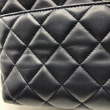シャネル CHANEL トレンディCCトップハンドルチェーンショルダー ネイビー×SV金具 羊革 ラム レディース ショルダーバッグ