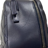 シャネル CHANEL トレンディCC ボウリングバッグ A92238 マトラッセ ネイビー ラムスキン レディース ハンドバッグ ショルダーバッグ