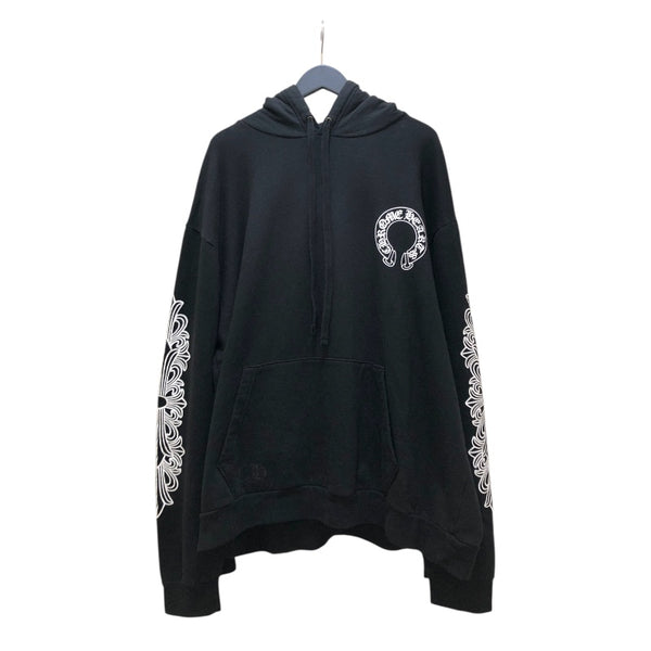 クロムハーツ CHROME HEARTS ホースシュープリント プルオーバー パーカー ブラック コットン メンズ パーカー