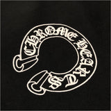 クロムハーツ CHROME HEARTS ホースシュープリント プルオーバー パーカー ブラック コットン メンズ パーカー