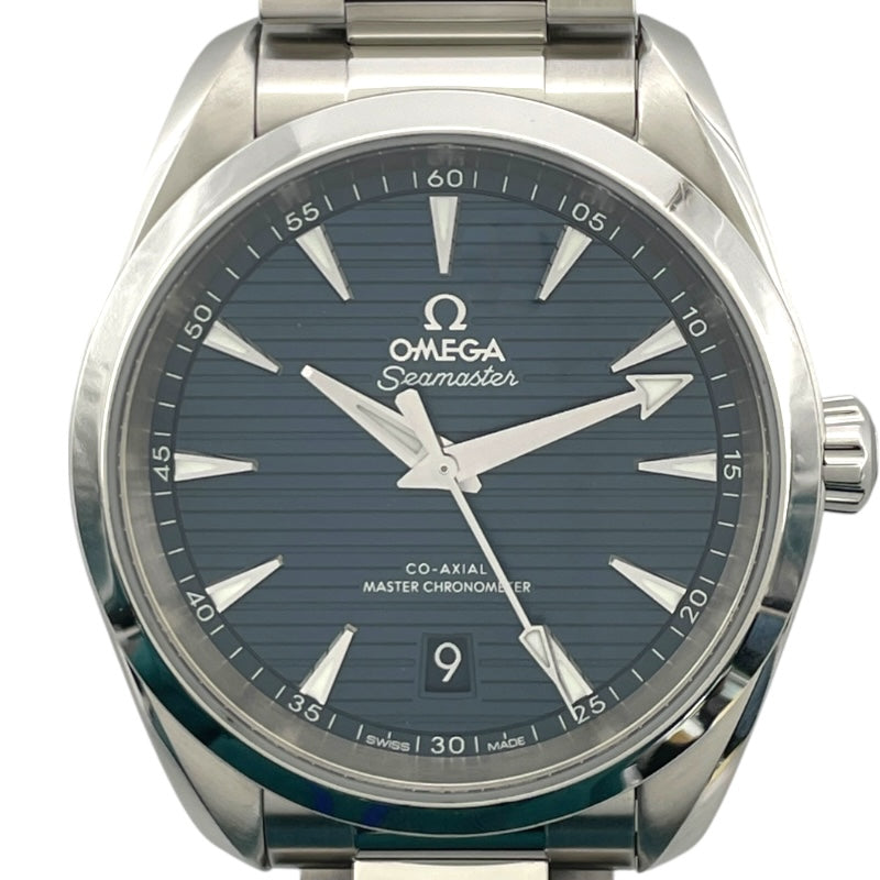 オメガ OMEGA シーマスター アクアテラ 150M コーアクシャル マスタークロノメーター 220.10.38.20.03.001 ネイビー SS 自動巻き メンズ 腕時計