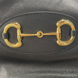 グッチ GUCCI ホースビット 1955 トートバッグ 623694 ブラック/ゴールド金具 シャイニーレザー レディース トートバッグ