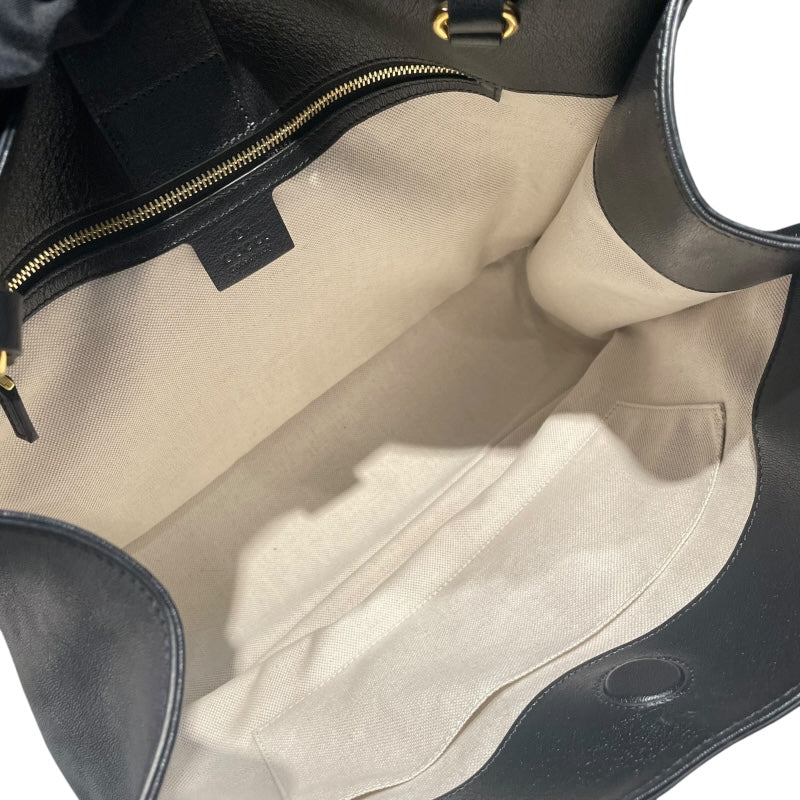 グッチ GUCCI ホースビット 1955 トートバッグ 623694 ブラック/ゴールド金具 シャイニーレザー レディース トートバッグ