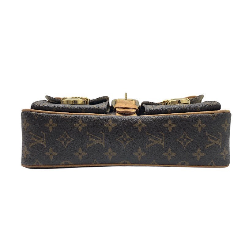 ルイ・ヴィトン LOUIS VUITTON ハドソンPM M40027 ブラウン モノグラム レディース ショルダーバッグ