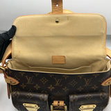 ルイ・ヴィトン LOUIS VUITTON ハドソンPM M40027 ブラウン モノグラム レディース ショルダーバッグ