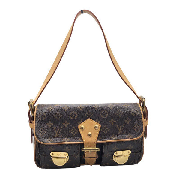 ルイ・ヴィトン LOUIS VUITTON ハドソンPM M40027 ブラウン モノグラム レディース ショルダーバッグ
