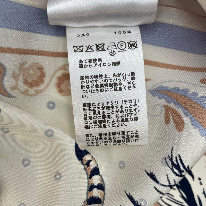 エルメス HERMES スカート 5E0343DS アイボリー シルク レディース スカート