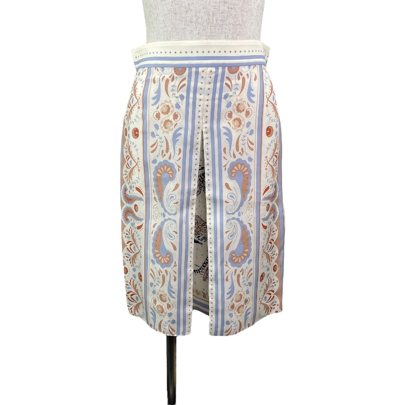 エルメス HERMES スカート 5E0343DS アイボリー シルク レディース スカート