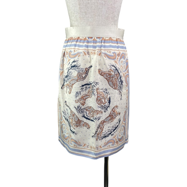 エルメス HERMES スカート 5E0343DS アイボリー シルク レディース スカート