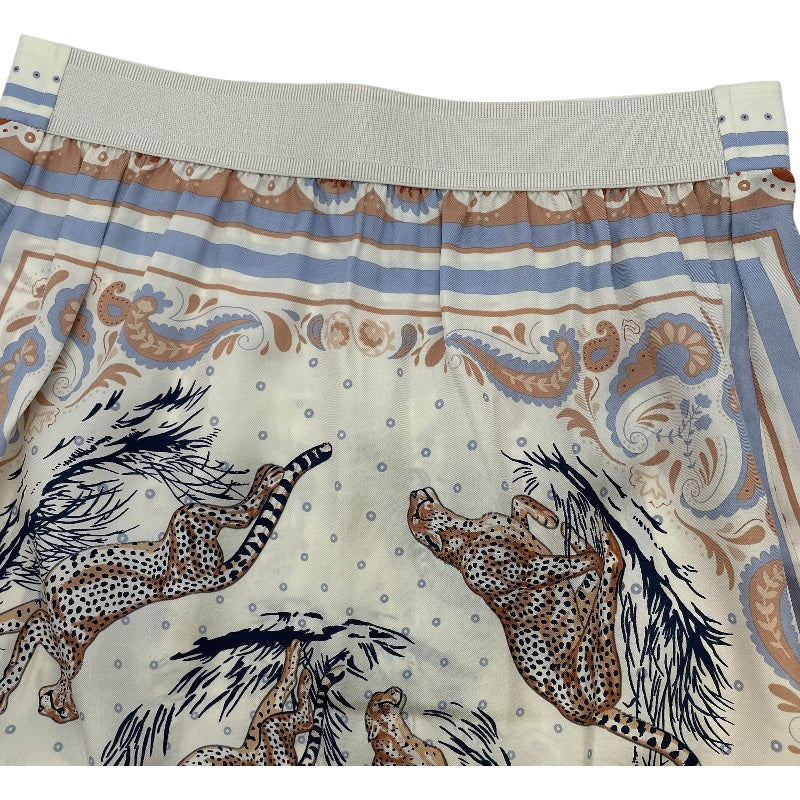エルメス HERMES スカート 5E0343DS アイボリー シルク レディース スカート