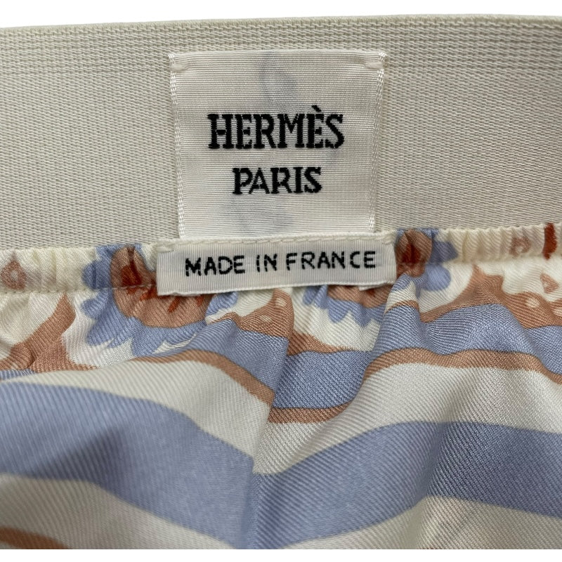 エルメス HERMES スカート 5E0343DS アイボリー シルク レディース スカート