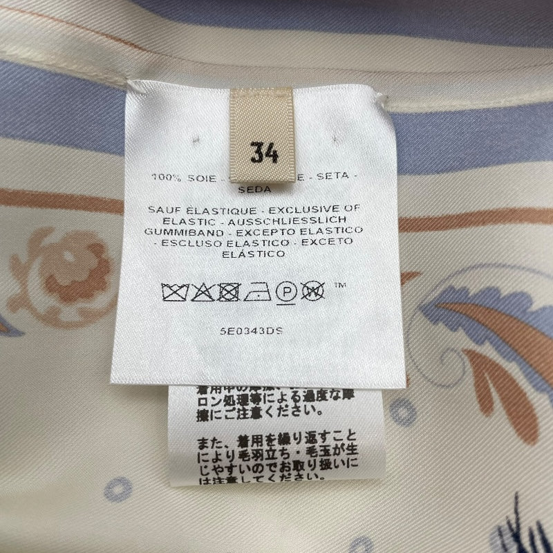 エルメス HERMES スカート 5E0343DS アイボリー シルク レディース スカート