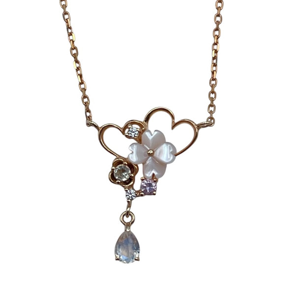 サマンサティアラ Samantha Tiara SV マルチストーンネックレス ピンクゴールド SV ジュエリー