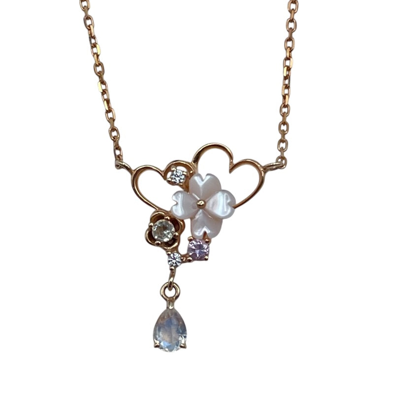 サマンサティアラ Samantha Tiara SV マルチストーンネックレス ピンクゴールド SV ジュエリー