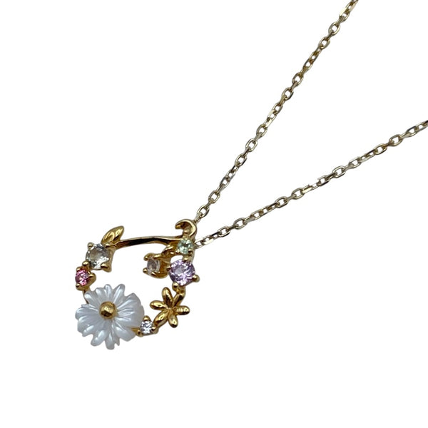 サマンサティアラ Samantha Tiara SV刻印 マルチストーンネックレス ゴールド SV ジュエリー